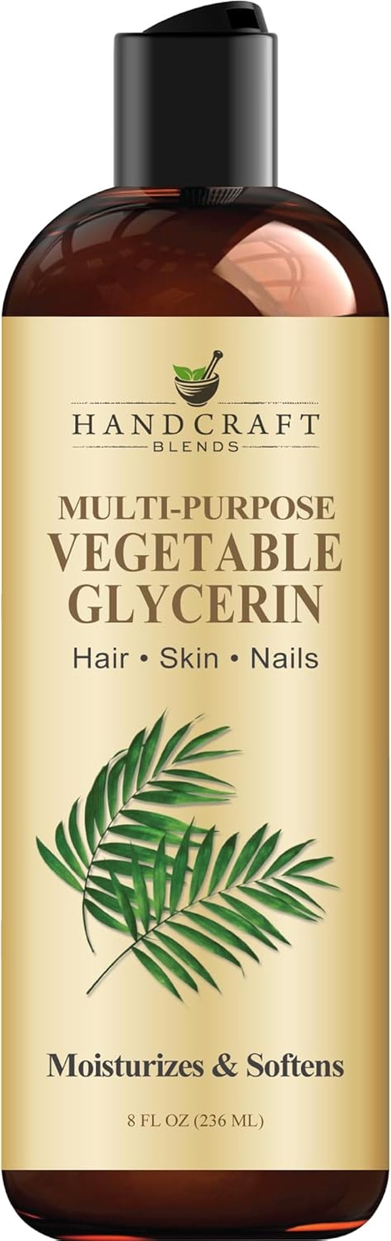 Vegetable Glycerin - 8 Fl Oz - 100% Pure and Natural - Premium Grade Oil for Skin, Hair, and Massage Blends