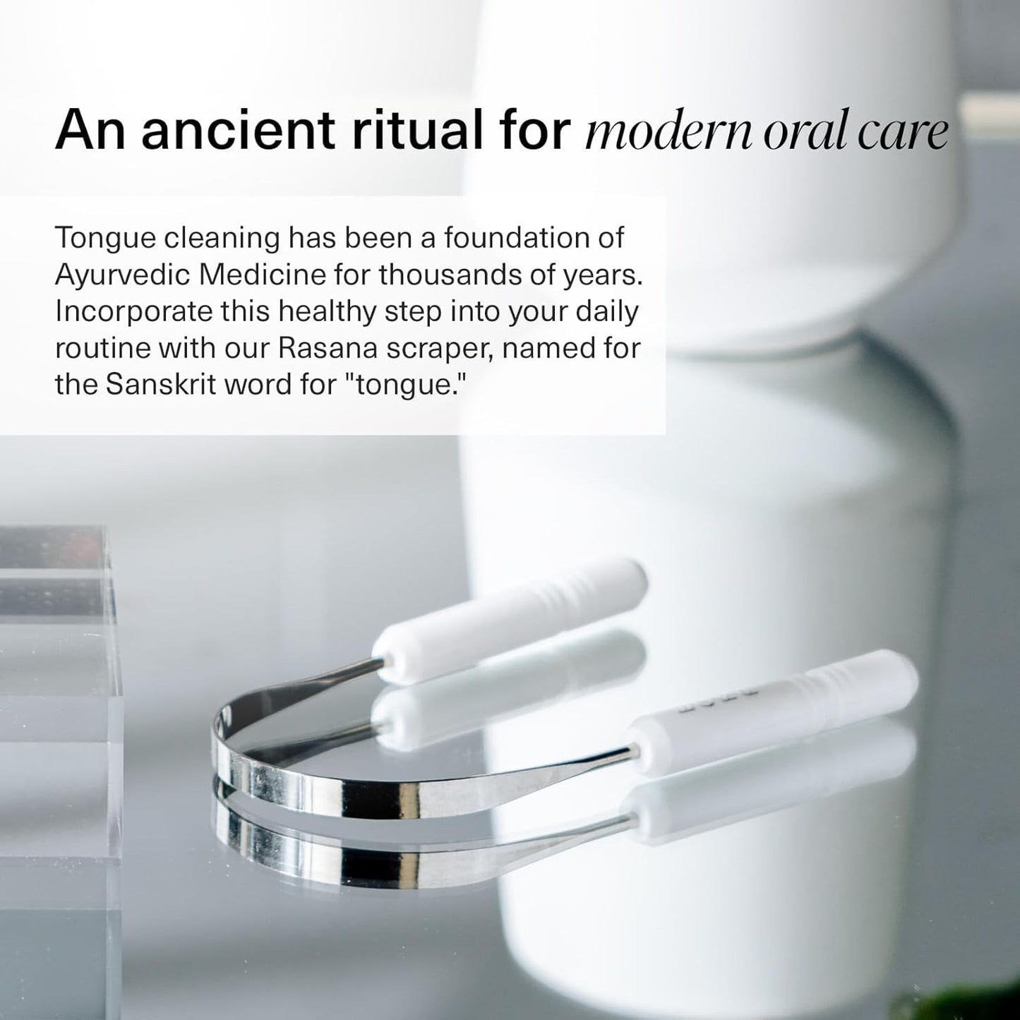 Stainless Steel Tongue Scraper for Adults and Children with Travel Case - Effective Tongue Cleaner for Removing Buildup and Freshening Breath (Single Pack)