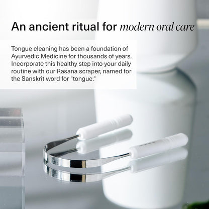 Stainless Steel Tongue Scraper for Adults and Children with Travel Case - Effective Tongue Cleaner for Removing Buildup and Freshening Breath (Single Pack)